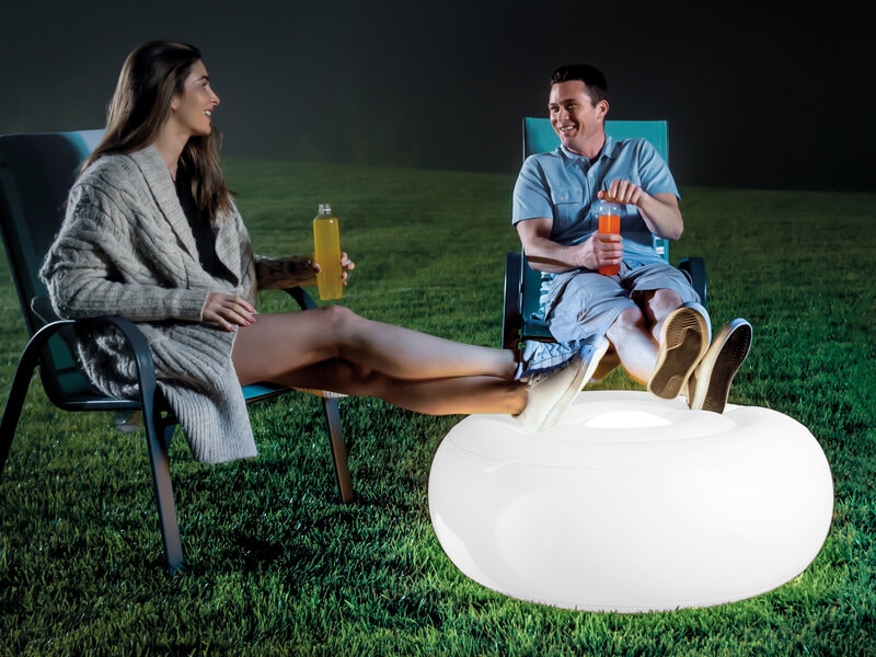 Oppustelig LED-siddepuf - Intex