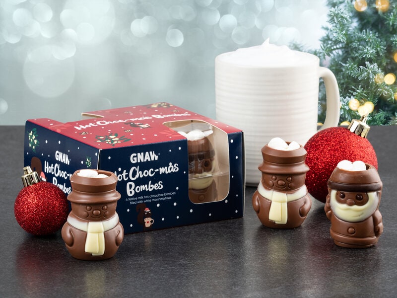 Gnaw Hot Choc-Mas chokoladebomber til varm chokolade