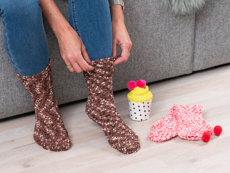 Cupcake Socks - Hindbær thumbnail