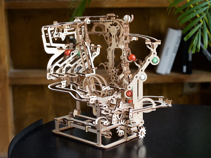 Ugears 3D-puslespil i Træ - Kuglebane thumbnail