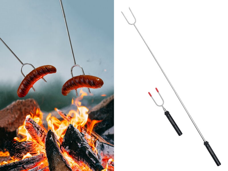 Grillgaffel med Teleskopskaft 2-pack - Outlust