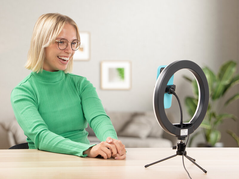 Selfie-lampe med Mobilstativ – Vooni