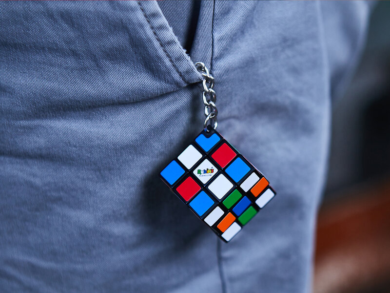 Rubiks Terning 3x3 Nøglering​