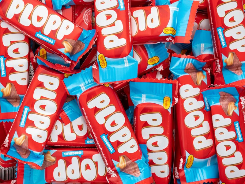 Plopp Bland-selv slik i kasser 2 kg