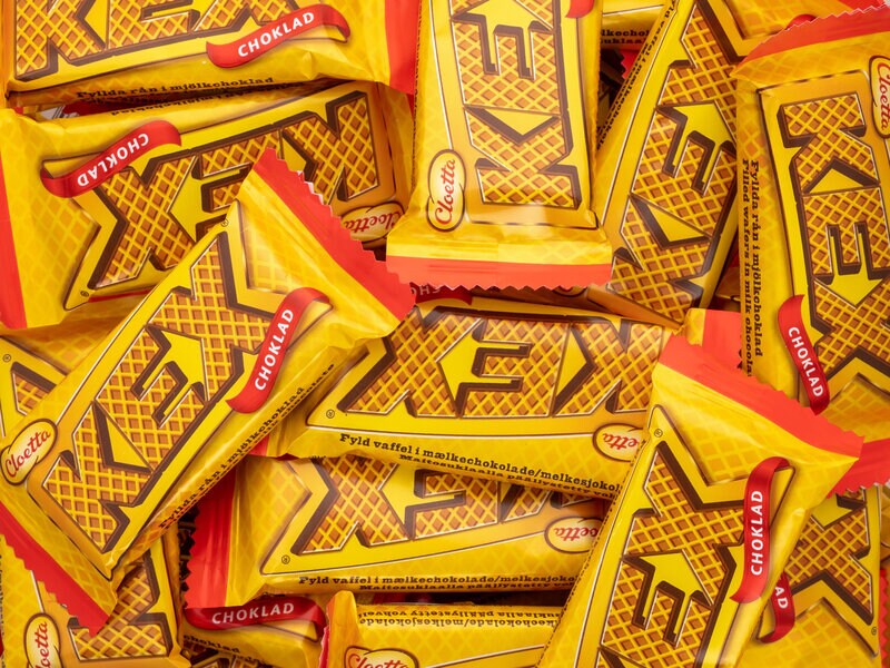 Kikschokolade Mini Bland-selv slik i kasser 1,3 kg