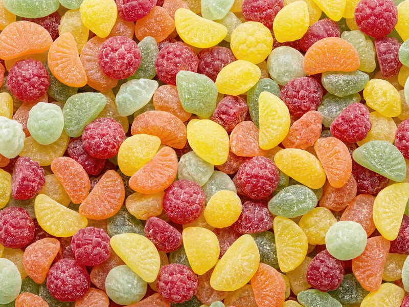 Tutti Frutti Sour Bland-selv slik i kasser 2 kg