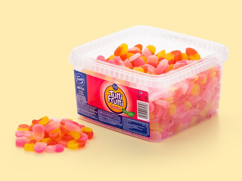 Tutti Frutti Passion Bland-selv slik i kasser 2,2 kg thumbnail
