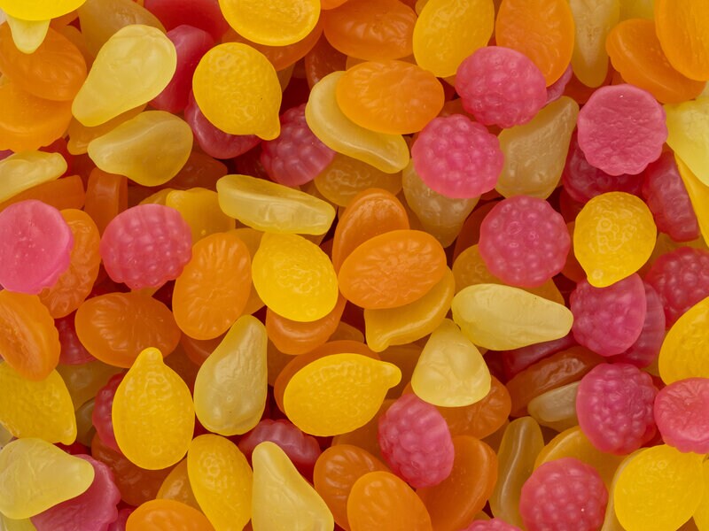 Tutti Frutti Bland-selv slik i kasser 2,2 kg