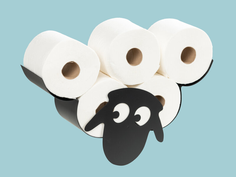 Toiletrulleholder – Liggende får