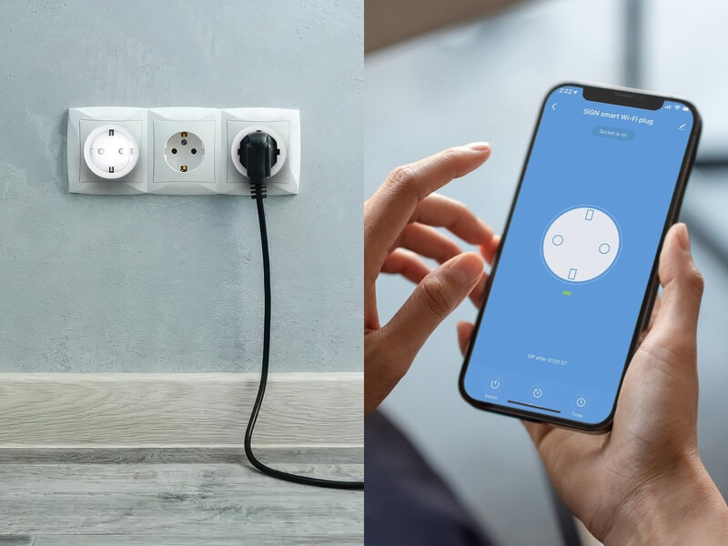 Smart Plug Wifi med Energimåling, 16A – SiGN