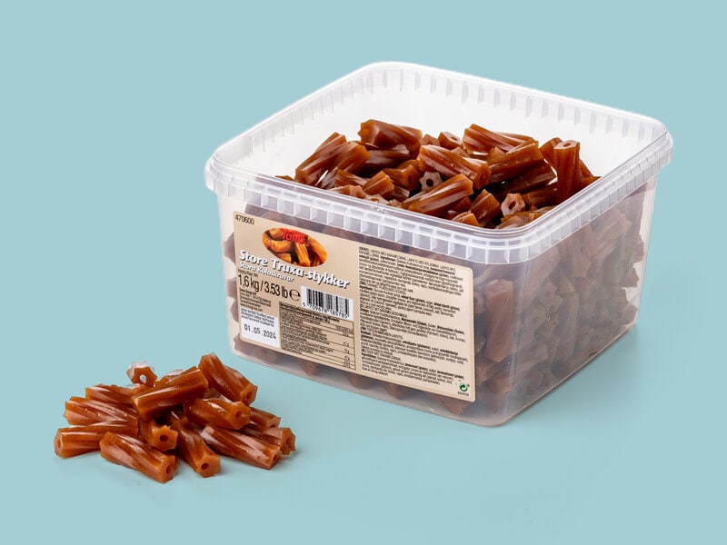 Store Karamelskruer Bland-selv-slik i kasser1,6 kg