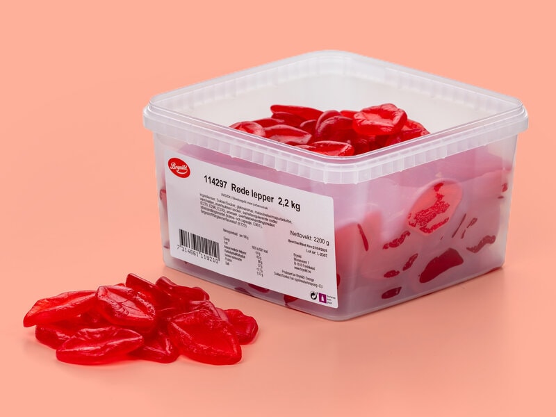 Hot Lips Bland-selv slik i kasser 2,2 kg