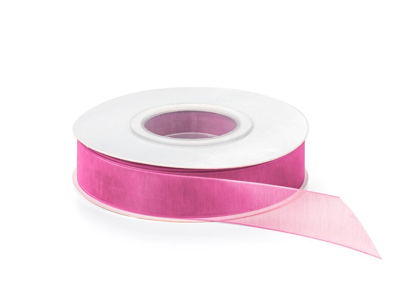 Gavebånd Organza 40m – Rosa Gavebånd Organza 40m – Rosa