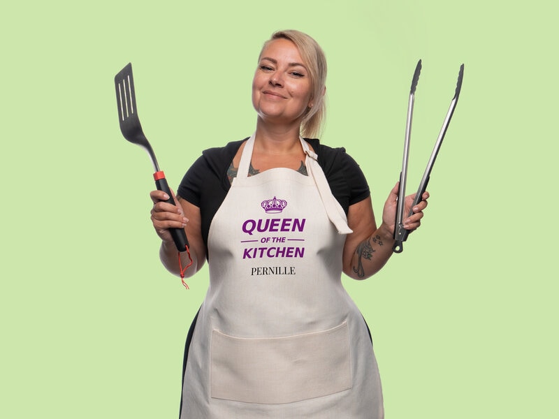 Personligt forklæde - Queen