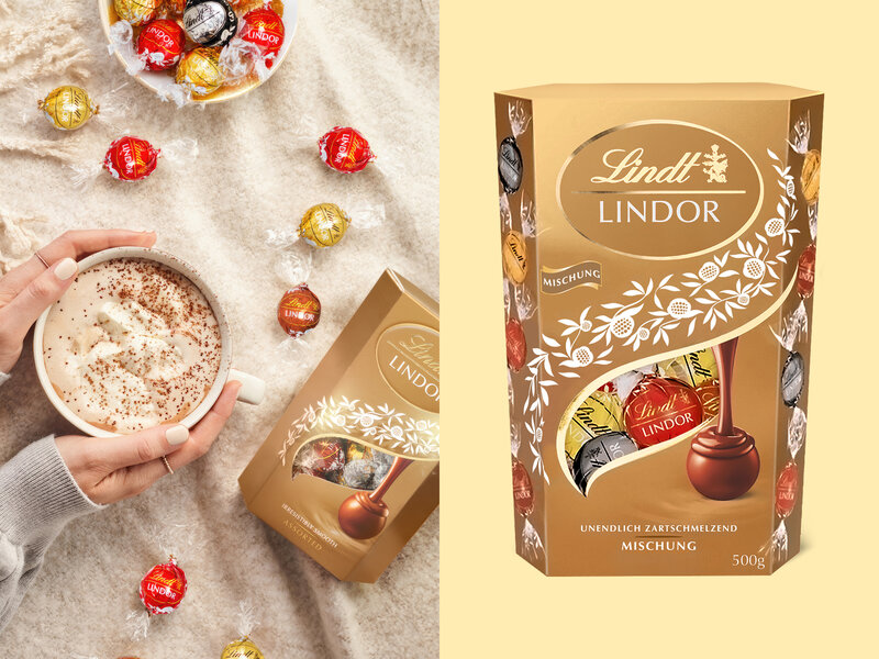 Lindt Lindor Cornet 500 gram - Blandet chokolade thumbnail