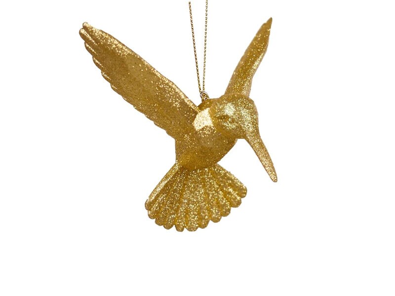 Läs mer om Julgranspynt Kolibri i Guld