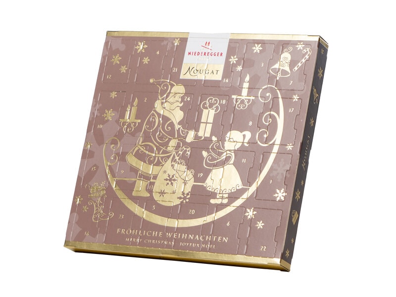 Adventskalender med Nougat - Niederegger