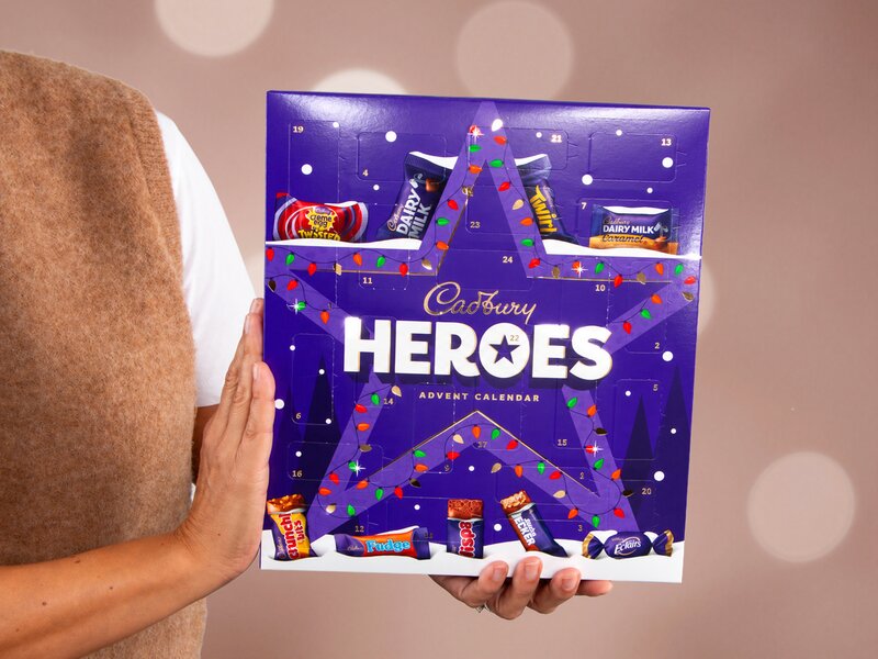 Cadbury Heroes Chokoladejulekalender Cadbury Heroes Chokoladejulekalender