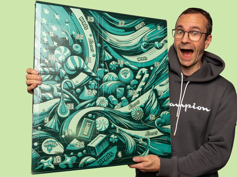 Adventskalender med USA-godis