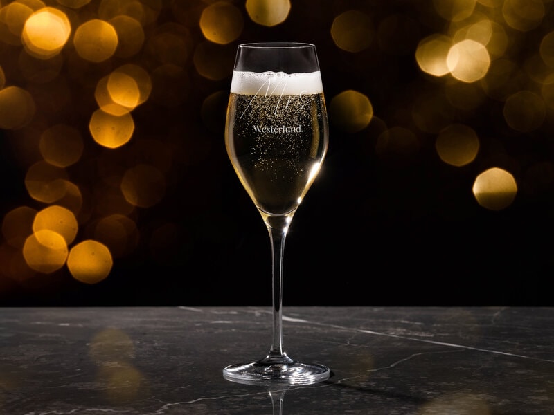 Personligt Spiegelau Champagneglas med Gravering Personligt Spiegelau Champagneglas med Gravering