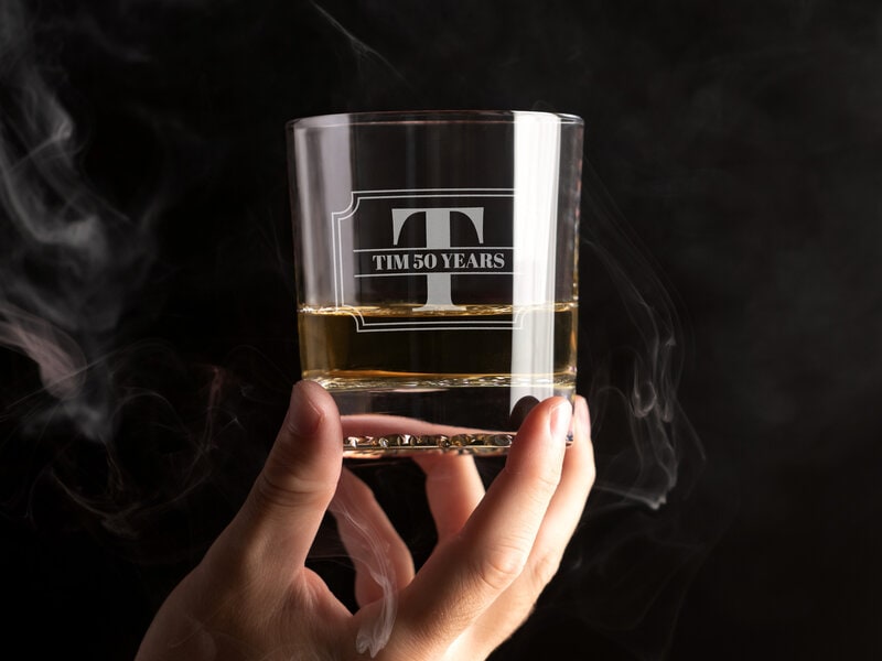 Personligt Spiegelau Whiskyglas med Gravering - Bogstav & Tekst