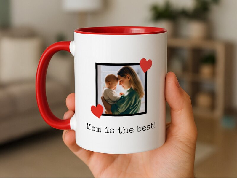 Personlig Mugg med Foto & Kärleksfull Text