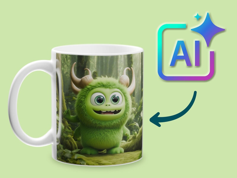 Mugg med Egen Design - AI