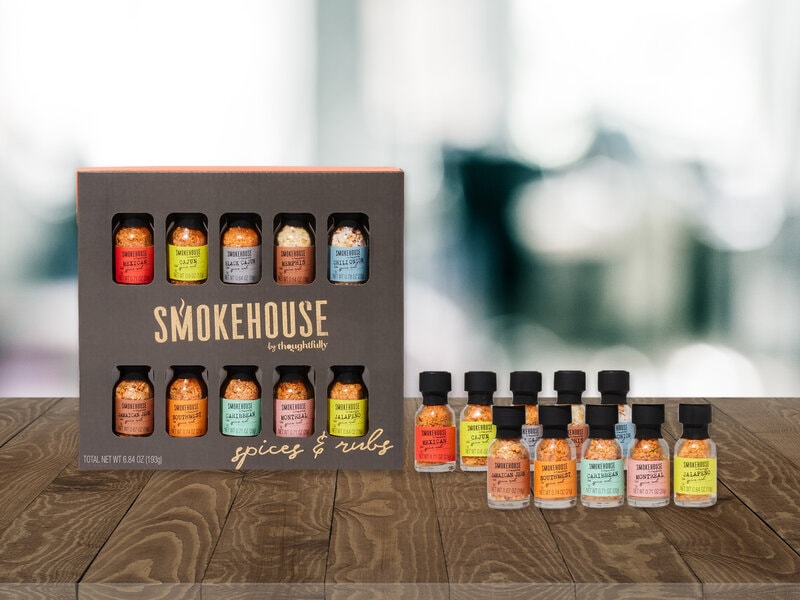 Gaveæske med Grillkrydderier 10-pack - Thoughtfully