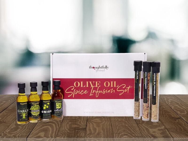 Gaveæske Olive Oil Spice Infusion Set - Thoughtfully
