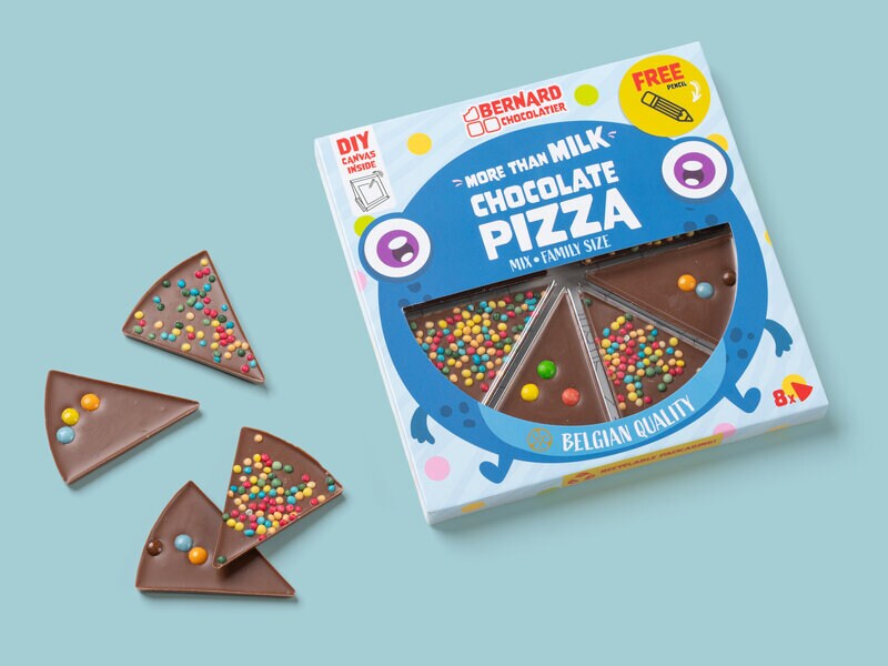 Chokladpizza med Godis