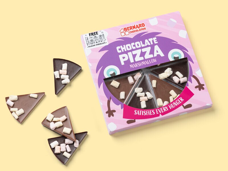 Chokladpizza med Marshmallows