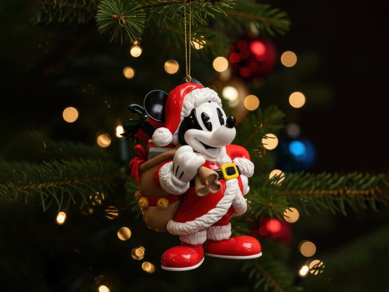 Juletræspynt Mickey Mouse Vintage Julemand