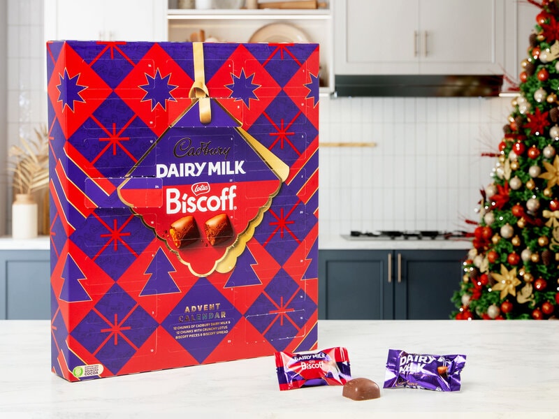 Cadbury Dairy Milk Biscoff Julekalender