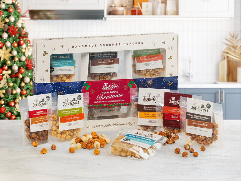 Christmas Selection Gaveæske med Popcorn - Joe & Seph's
