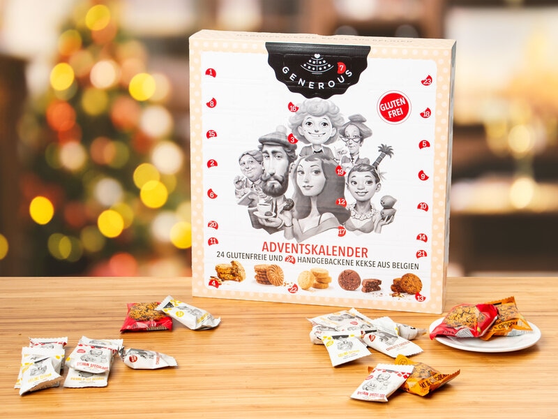 Julekalender med Glutenfri Småkager fra Generous