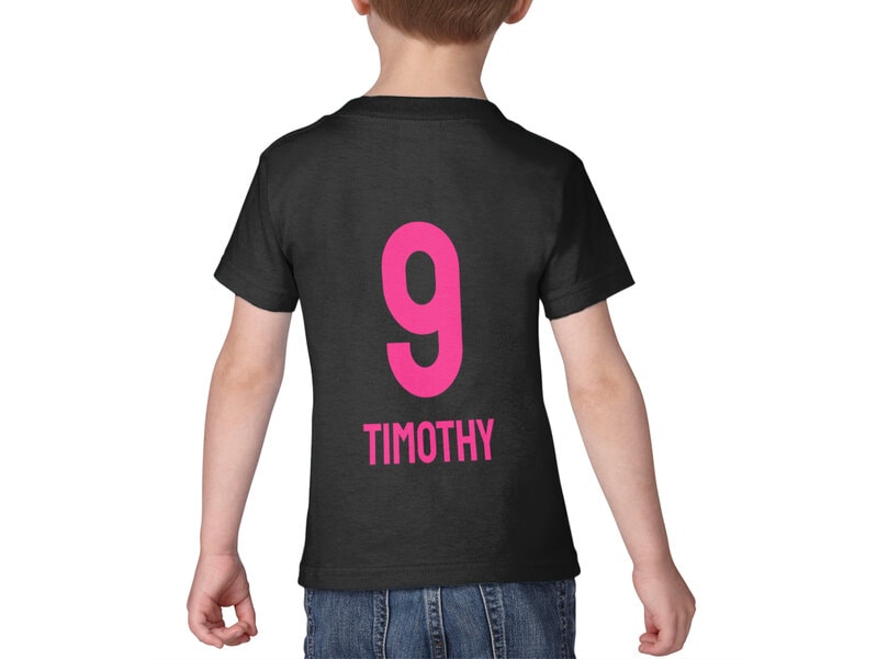 T-shirt til Børn med Egen Tekst - Fodboldtrøje