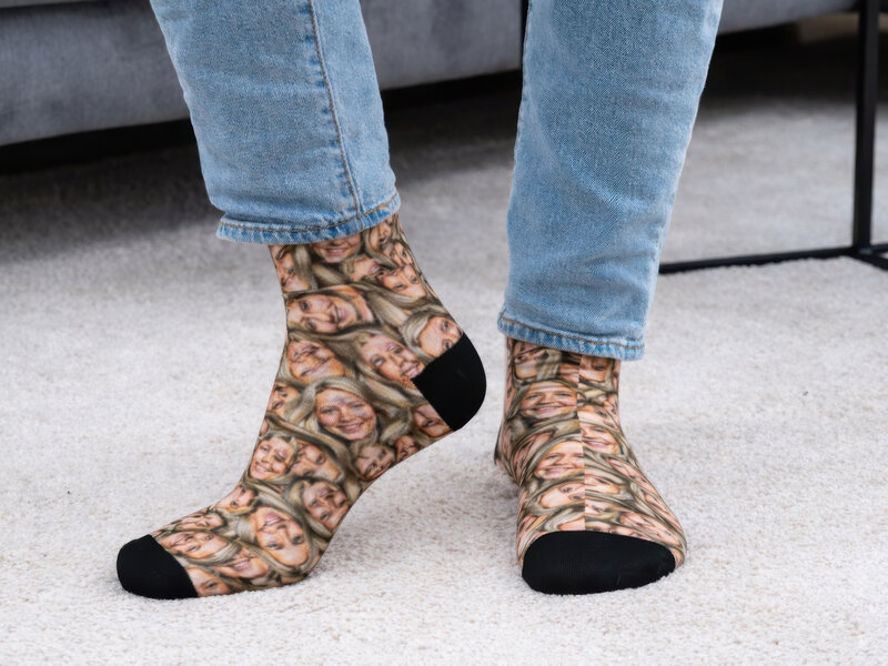 Personlige Strømper med Billede - Multiface Personlige Strømper med Billede - Multiface