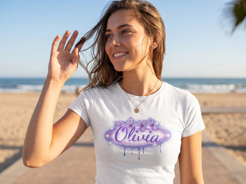 T-shirt med egen tekst - Midnight Sun