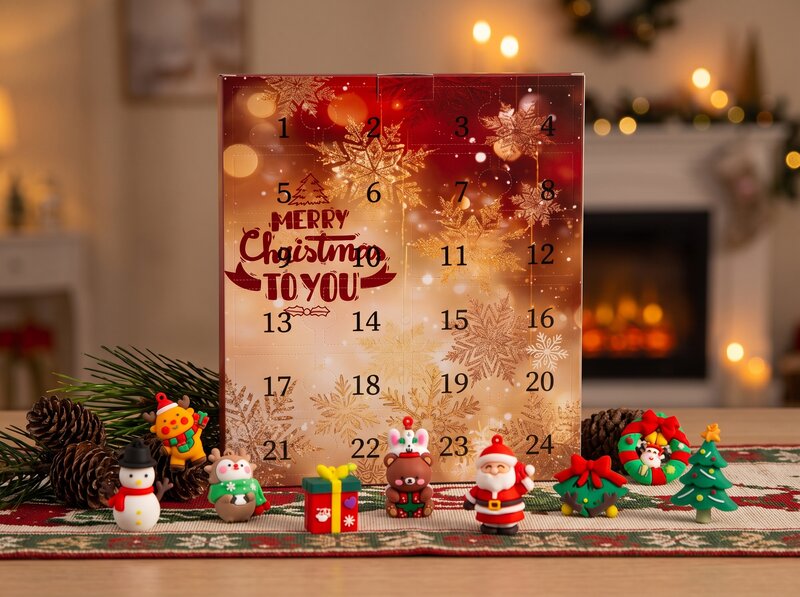 Julekalender med julepynt Julekalender med julepynt