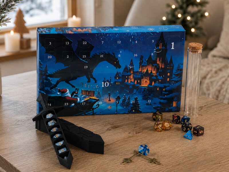 Julekalender med rollespilsterninger