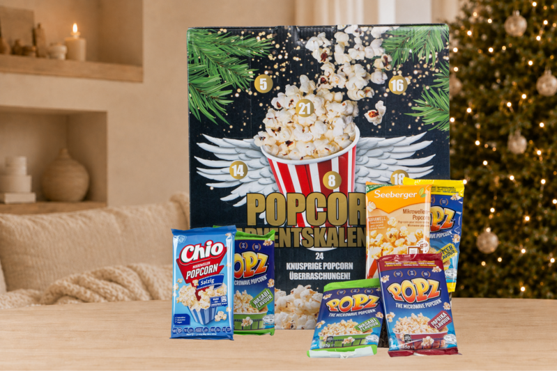 Julekalender med mikropopcorn Julekalender med mikropopcorn