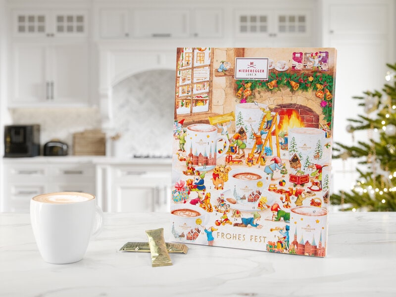 Niederegger varme marcipandrikke julekalender