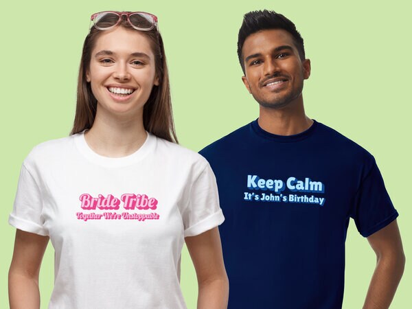 T-shirt med Egen Text