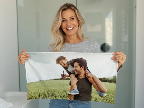 Handduk med Eget Foto