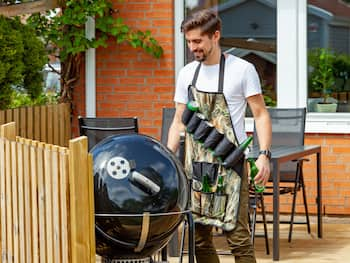 Grillschürze mit Bierhalfter