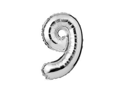 Sifferballong Silver 9