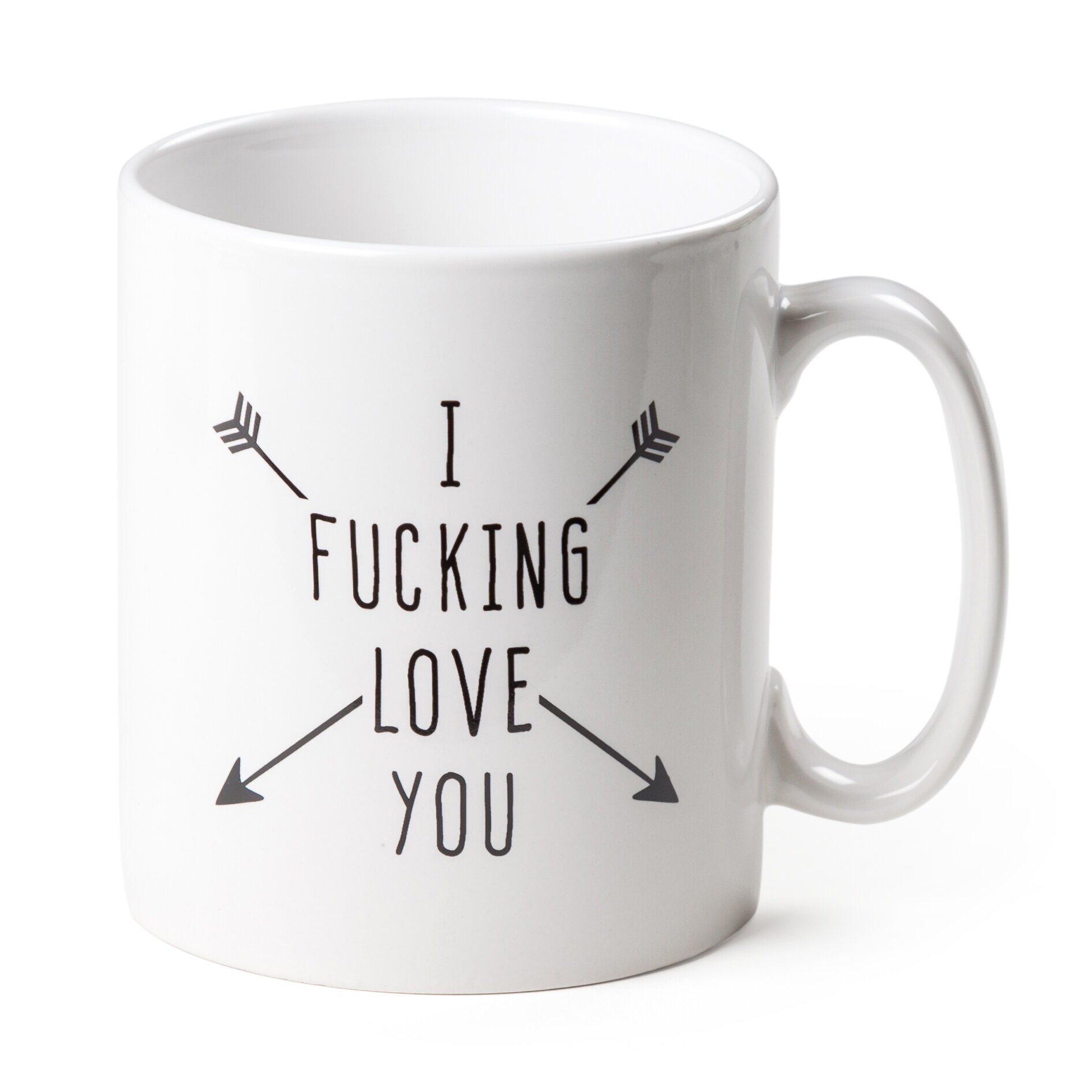 Tasse mit Aufdruck - I F*cking Love You