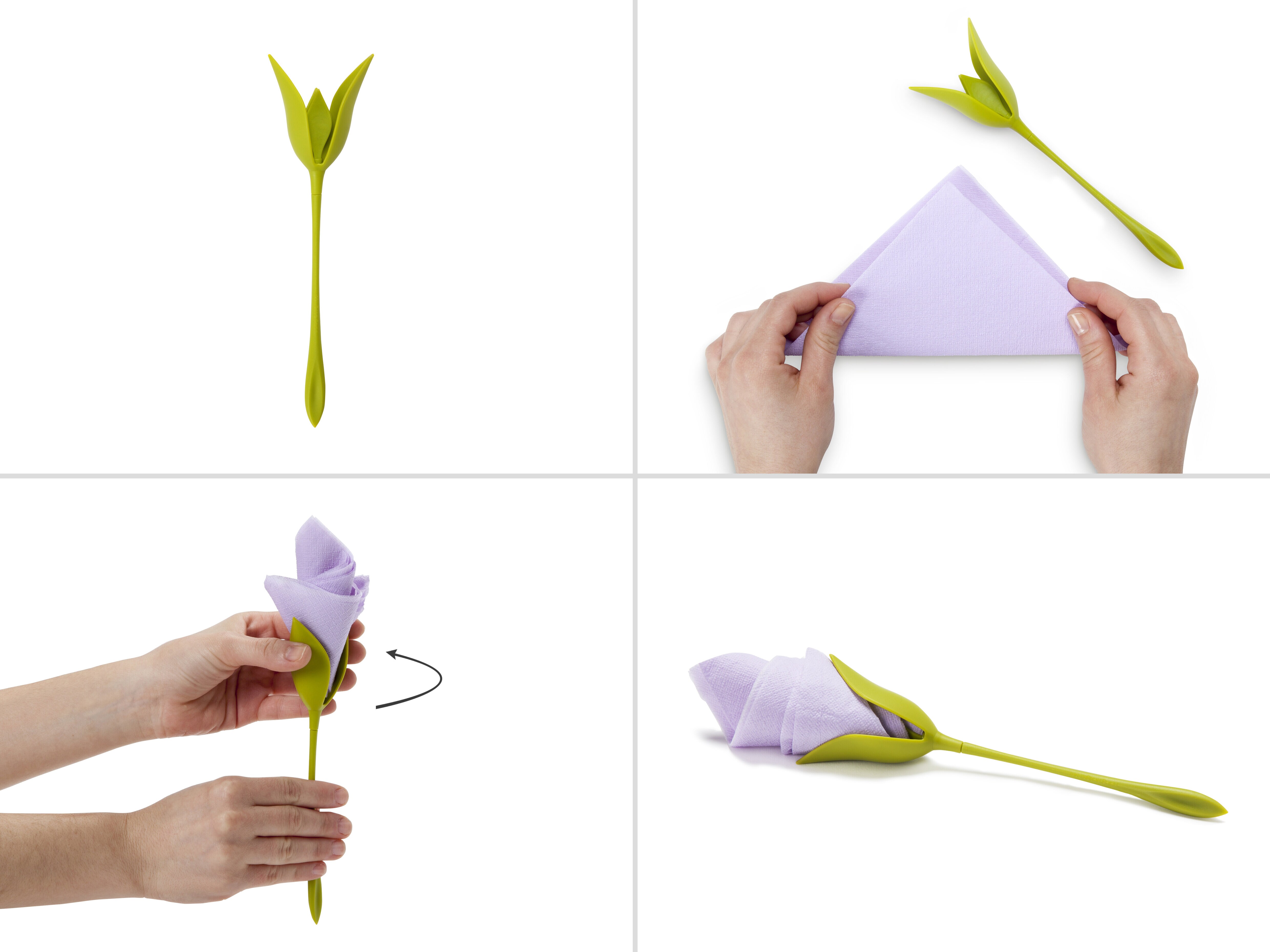 Bloom Servietholder 4-stykspakke