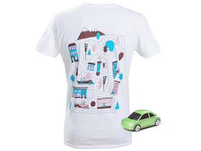 CarTrackZzz T-Shirt med Bilbana