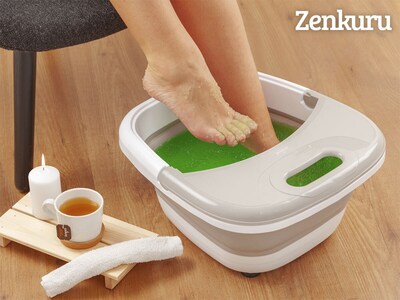 Zenkuru® sammenleggbart fotbad med massasje og varme